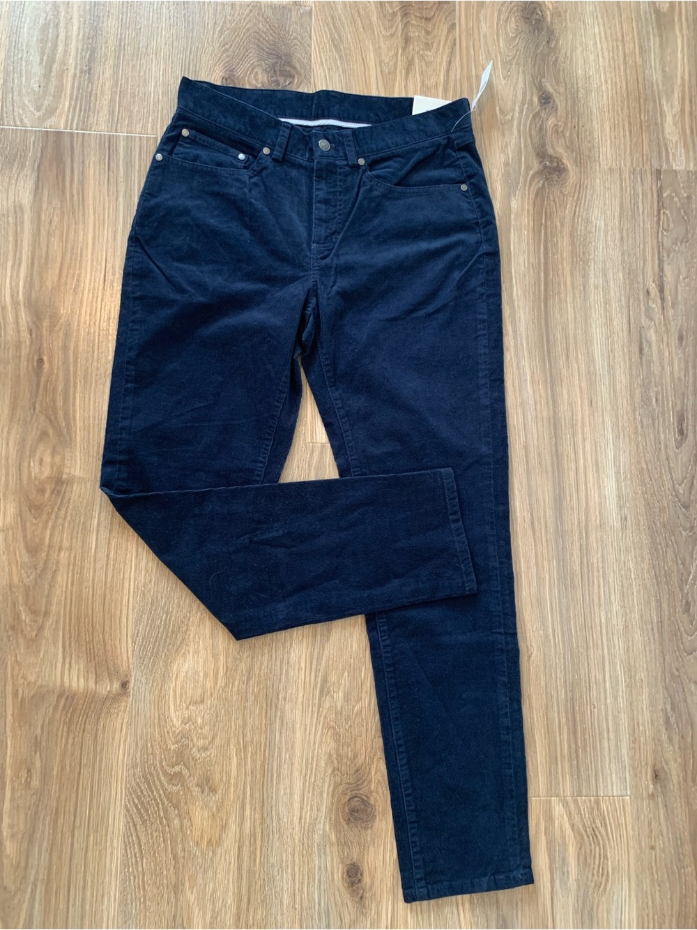 Brooks Brothers Pants Mens 32X30 Navy Corduroy Slim Fit Stretch 5 Pocket Casual